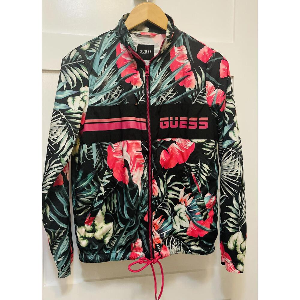 Guess Women's Floral Bomber Jacket - Stylish & Vibrant Design